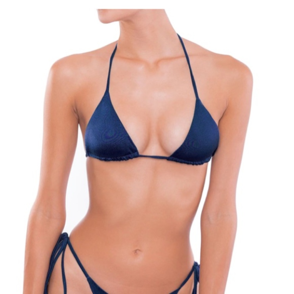 One one swimwear ariel deep blue set (xs top s bottom)